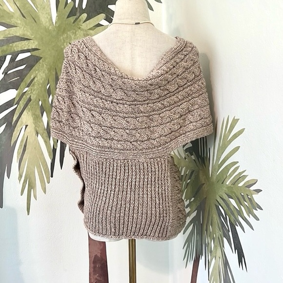 NWT, Aran,Ireland, Mirano Cable
Crossover Wrap w/Buttons Cable Knit Sweater - Picture 6 of 11
